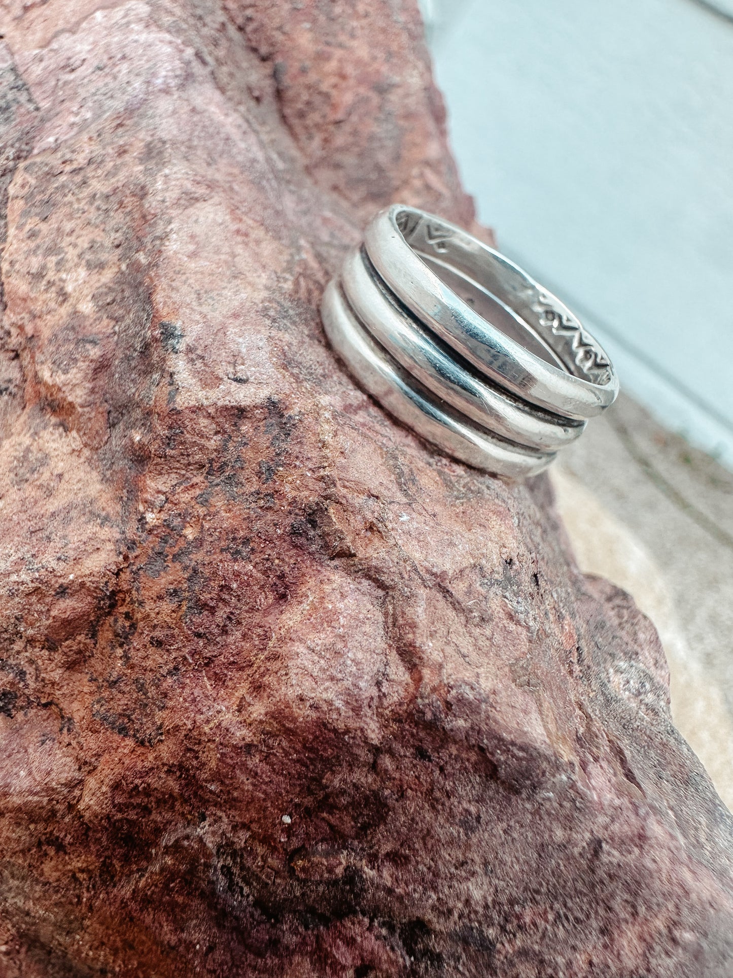 Triple Decker Ring