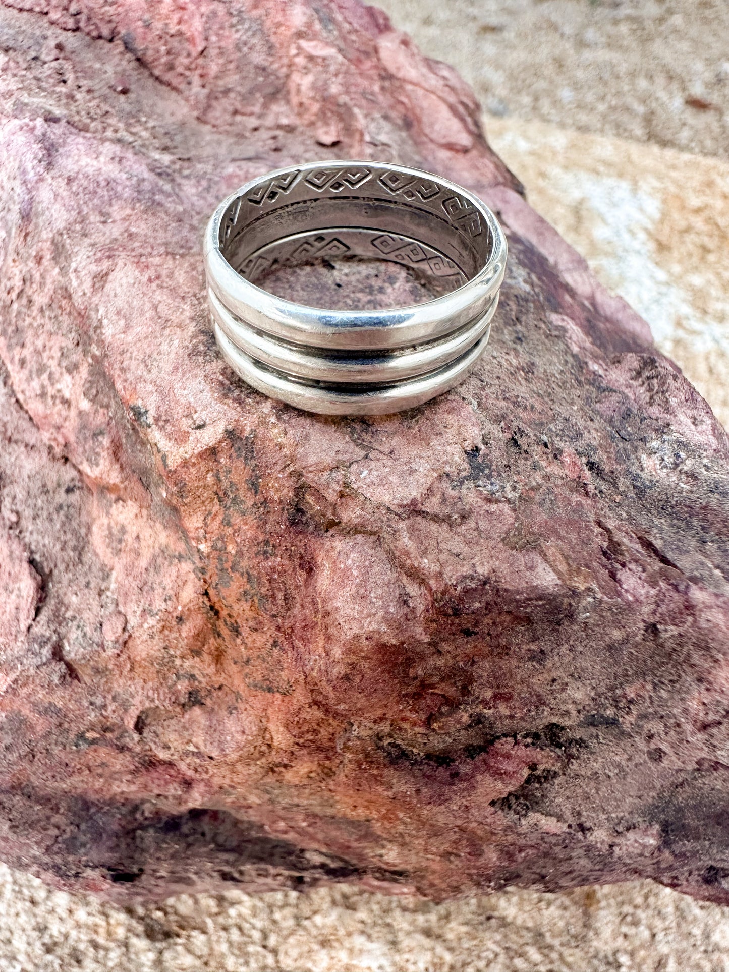 Triple Decker Ring
