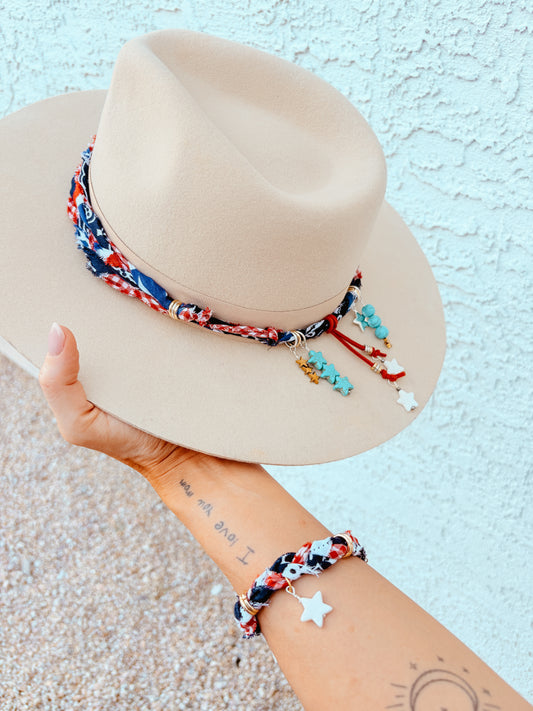 Star Spangled Hat Band/Necklace